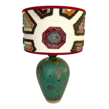 Afbeelding in Gallery-weergave laden, Lampenvoet vaasje stip turquoise