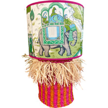 Afbeelding in Gallery-weergave laden, Rieten mandje roze oranje franje SL x ZaareFolks