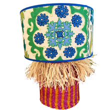 Afbeelding in Gallery-weergave laden, Rieten mandje roze oranje franje SL x ZaareFolks