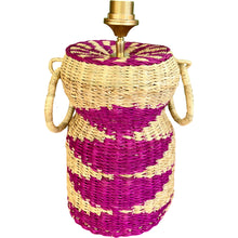 Load image into Gallery viewer, Rieten mandje roze met oren SL x ZaareFolks