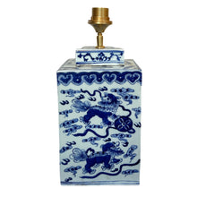 Afbeelding in Gallery-weergave laden, Lampenvoet vierkante gember foo dog