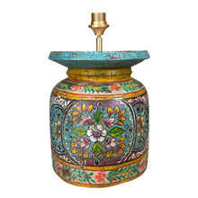 Load image into Gallery viewer, Lampenvoet Indiase waterkruik blauw