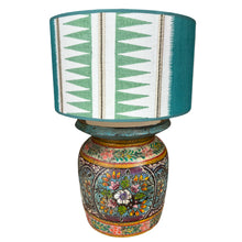 Load image into Gallery viewer, Lampenkap Kaspar teal - Jane Churchill Ø 40cm