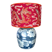 Load image into Gallery viewer, Lampenvoet blauw bloemen