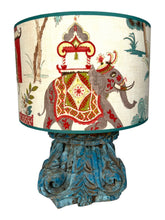 Afbeelding in Gallery-weergave laden, Lampenvoet hout blauw