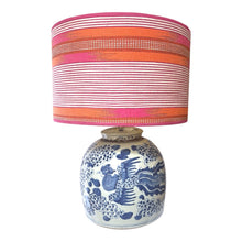 Afbeelding in Gallery-weergave laden, Lampenvoet Chinese gemberpot Feniks blauw