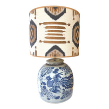 Afbeelding in Gallery-weergave laden, Lampenvoet Chinese gemberpot Feniks blauw