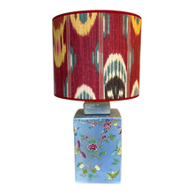 Afbeelding in Gallery-weergave laden, Lampenvoet vierkant gember lila bloem