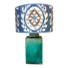 Afbeelding in Gallery-weergave laden, Lampenvoet vierkant gember turquoise