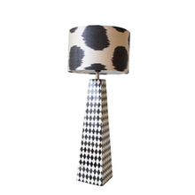 Load image into Gallery viewer, Lampshade black dots ikat Ø 25 cm