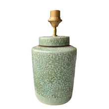 Afbeelding in Gallery-weergave laden, Lampenvoet mintgroene Chinese pot