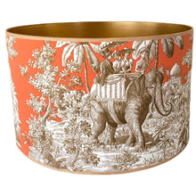Load image into Gallery viewer, Lampshade Bengale orange/beige - Manuel Canovas - Ø 40cm