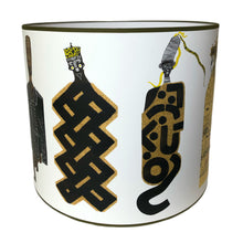 Load image into Gallery viewer, Lampshade Beau Monde - Pierre Frey Ø 40 cm green trim