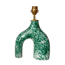 Afbeelding in Gallery-weergave laden, Lampenvoet Tamegroute turquoise gestipt
