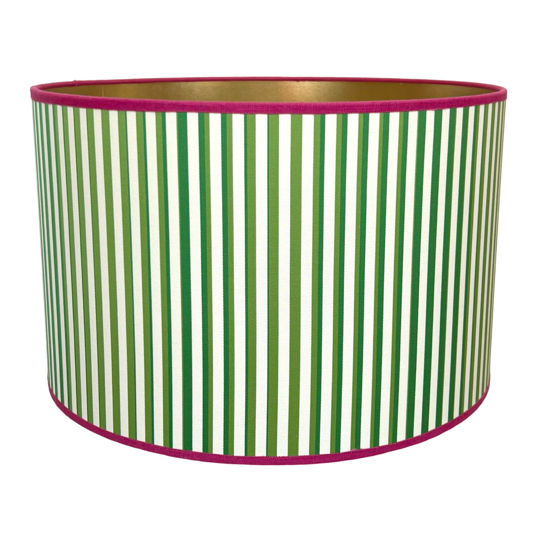Lampshade green striped - Harlequin Ø 30 cm