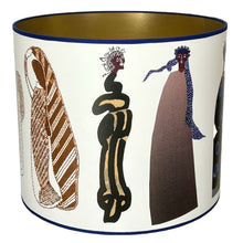 Load image into Gallery viewer, Lampenkap Beau Monde blauw - Pierre Frey Ø 40 cm
