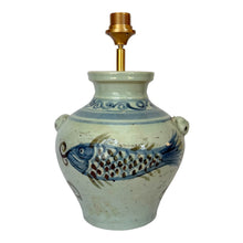 Load image into Gallery viewer, Lampenvoet Vis blauw
