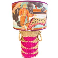 Load image into Gallery viewer, Rieten mandje roze met oren SL x ZaareFolks
