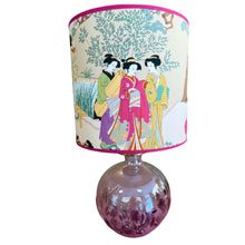 Load image into Gallery viewer, Lampenvoet glas lila rond
