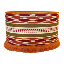 Load image into Gallery viewer, Lampenkap Fiore oranje/rood Ø40cm ovaal

