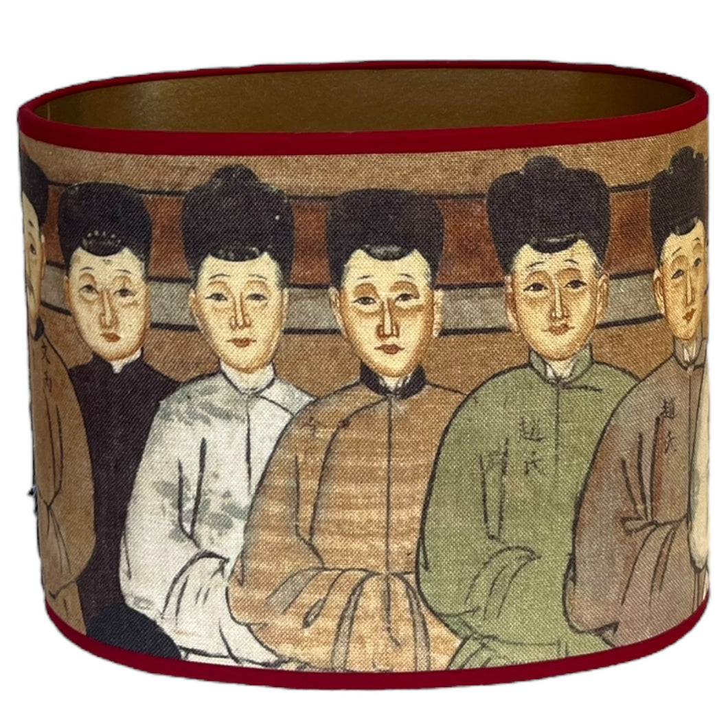 Lampenkap La cite interdite laque de Chine - Pierre Frey  Ø 25cm Ovaal