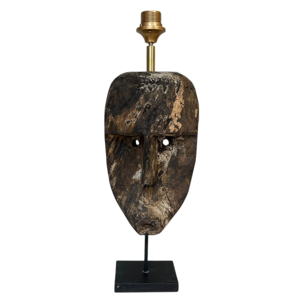 Lampenvoet masker hout