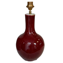 Afbeelding in Gallery-weergave laden, Lampenvoet bordeaux rood vaas hals
