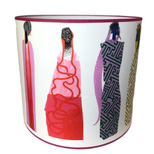 Load image into Gallery viewer, Lampshade Beau Monde - Pierre Frey Ø 40 cm pink trim
