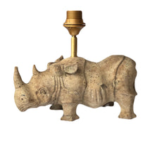 Load image into Gallery viewer, Lamp base rhinoceros wood
